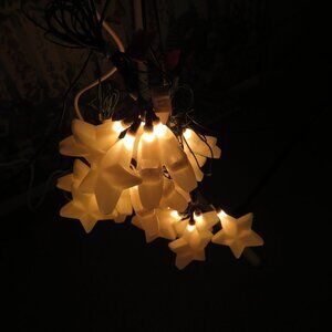 White Star Lights on a strand (2 sets of 10 lights) NOT LED